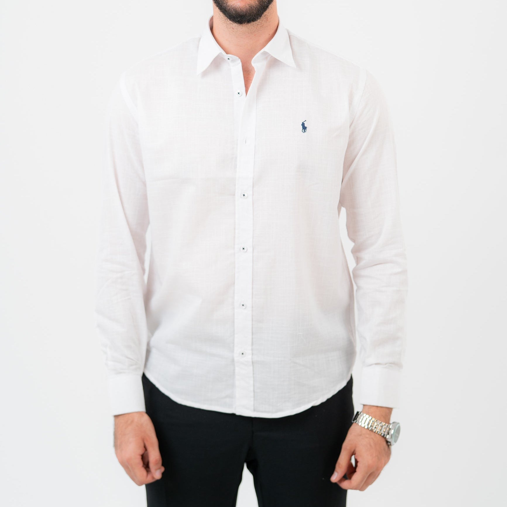White Long Sleeve shirt -U.S Polo