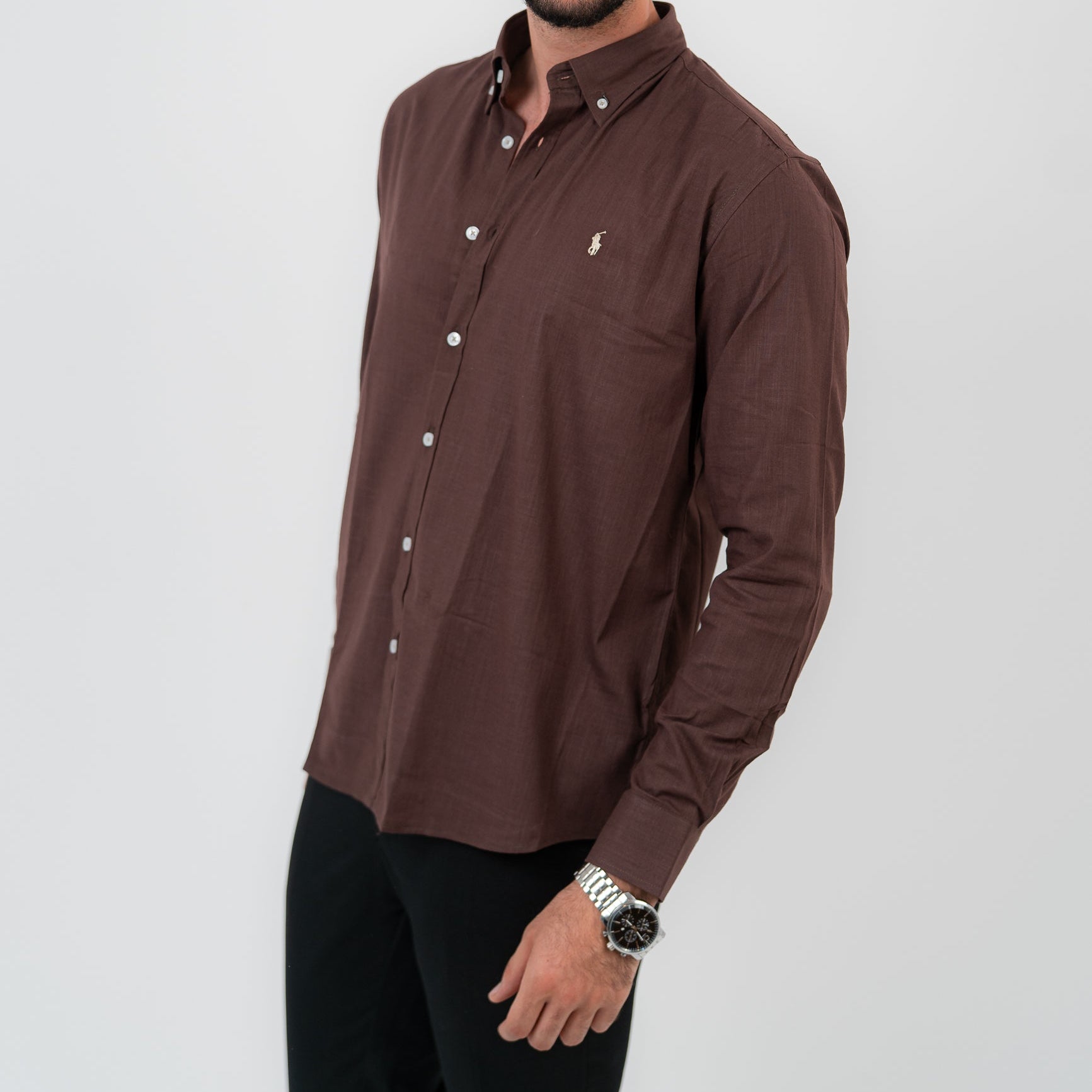 Brown Long Sleeve shirt -U.S Polo