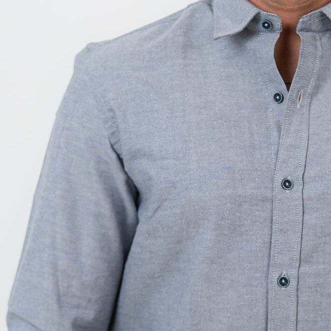 Dark Gray Long Sleeve shirt Oxford