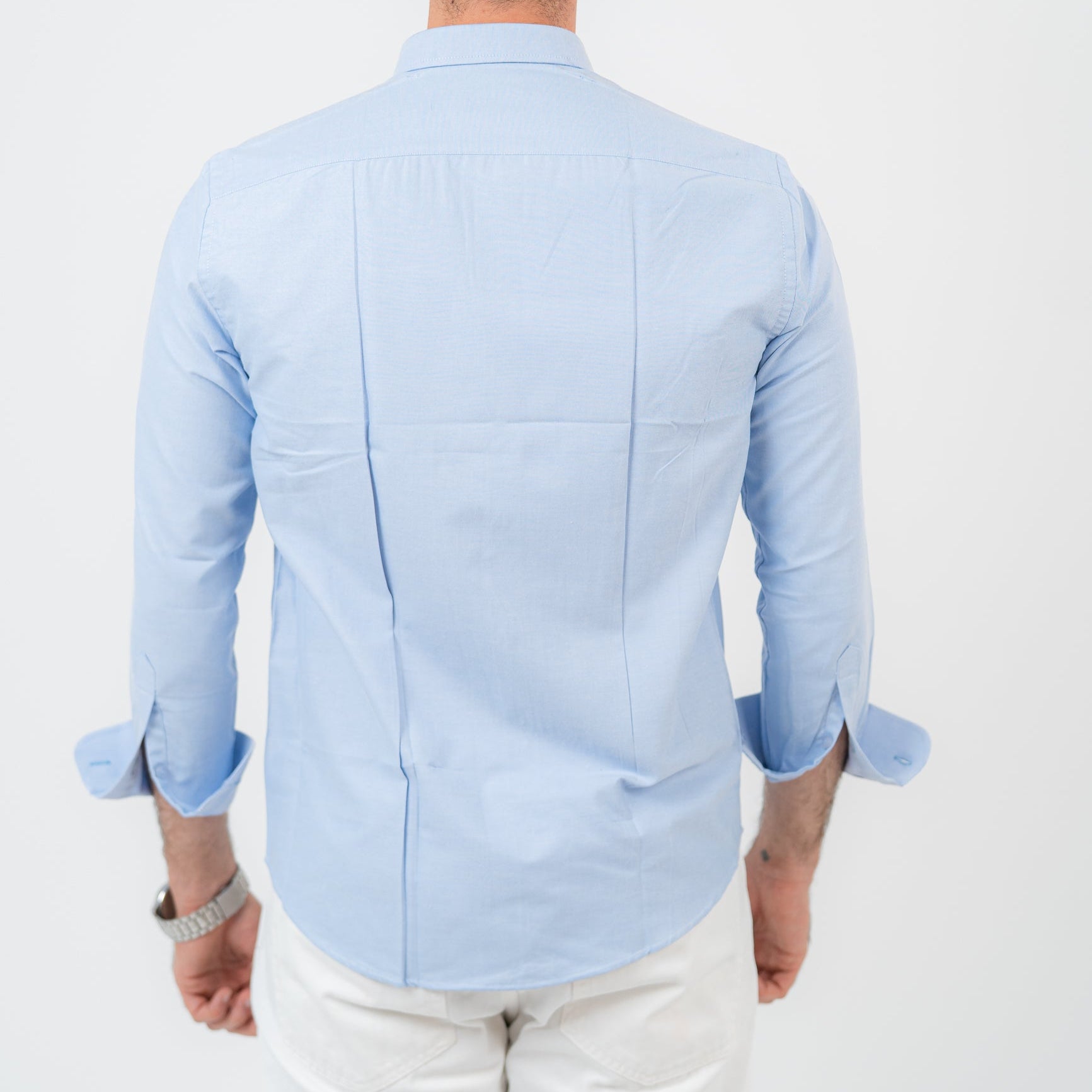 Baby Blue Long Sleeve shirt Oxford