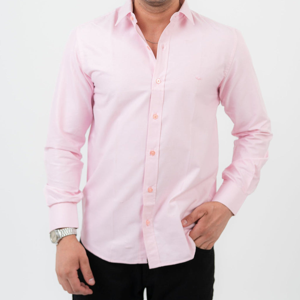 Pink Long Sleeve shirt Oxford