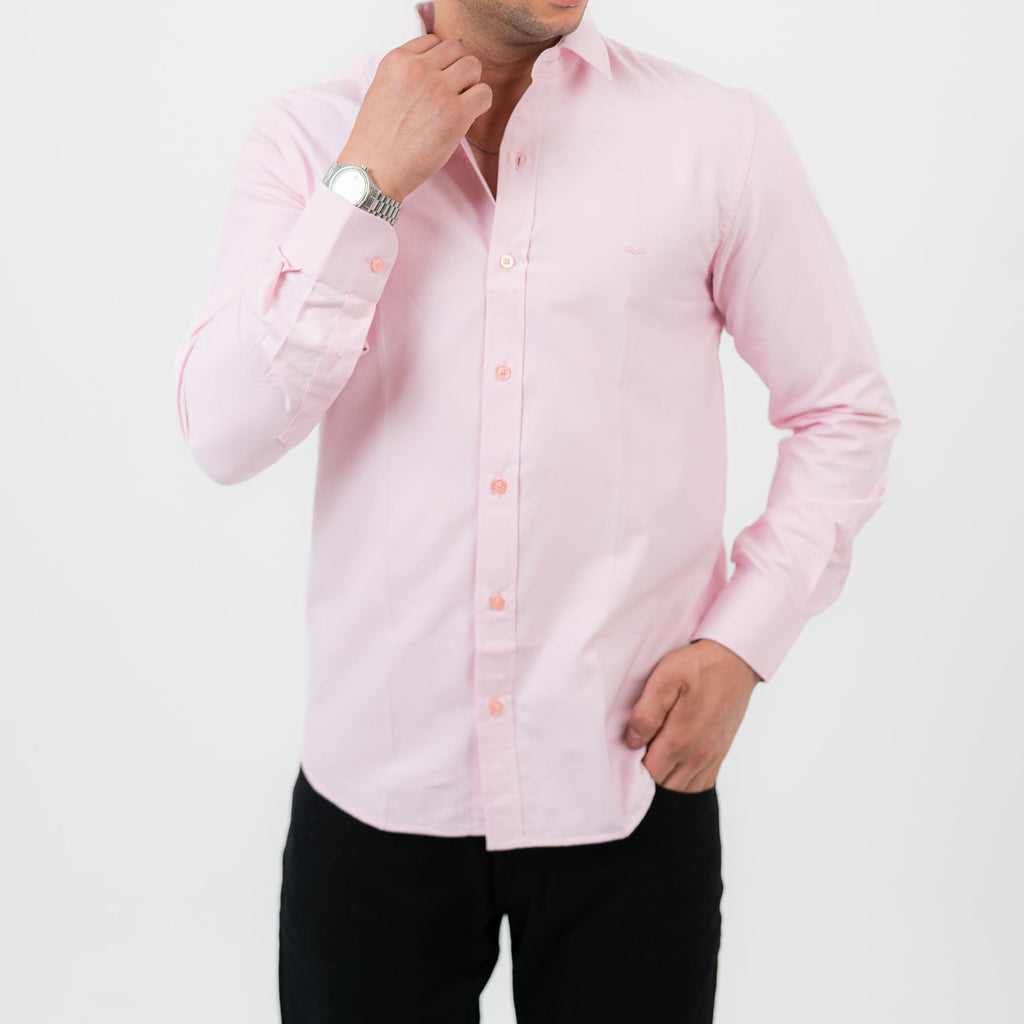 Pink Long Sleeve shirt Oxford