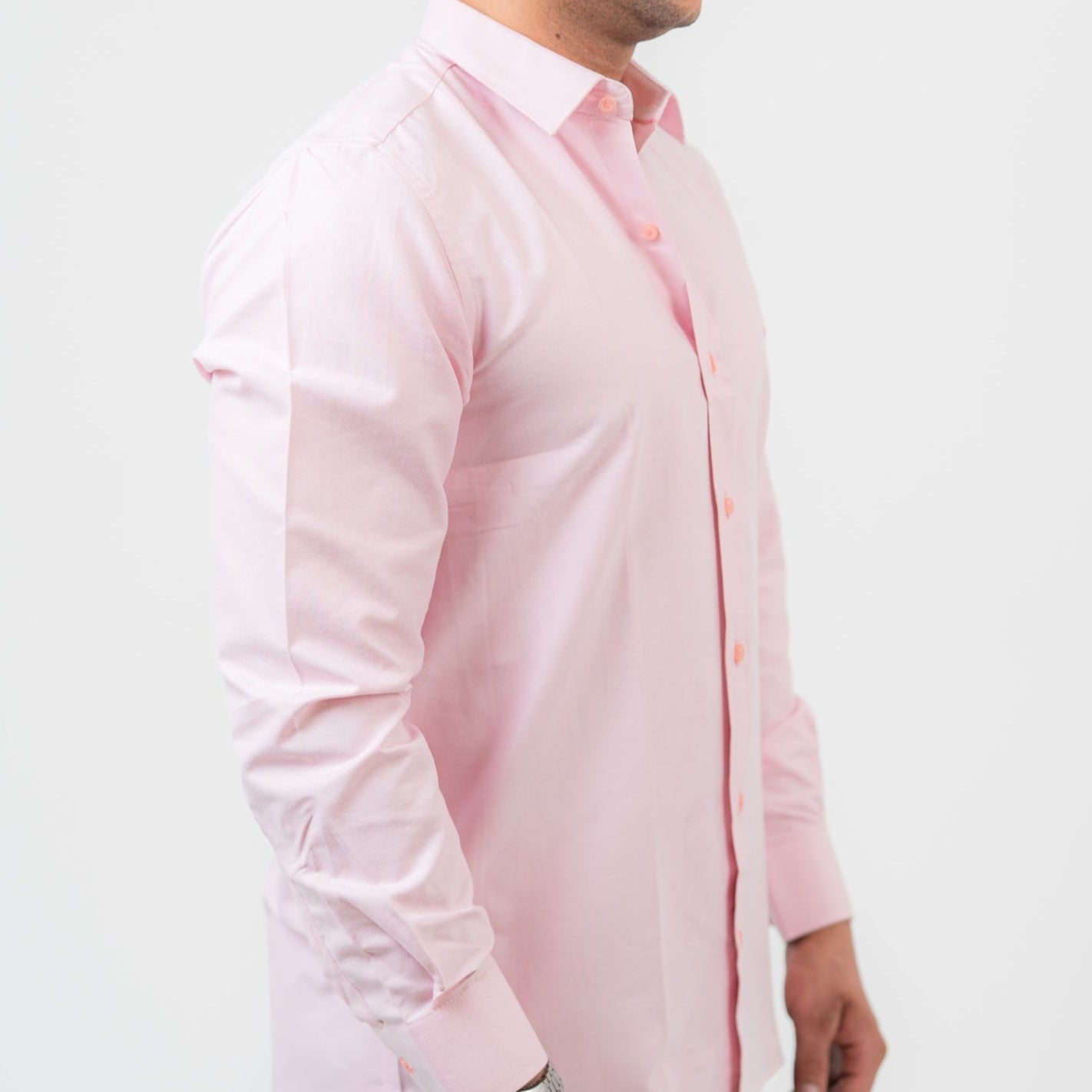 Pink Long Sleeve shirt Oxford
