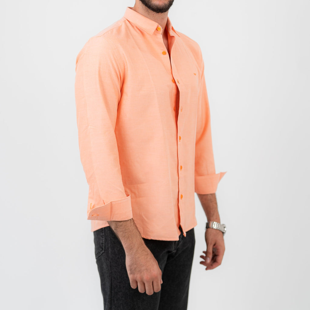 Light Salmon Long Sleeve shirt Oxford