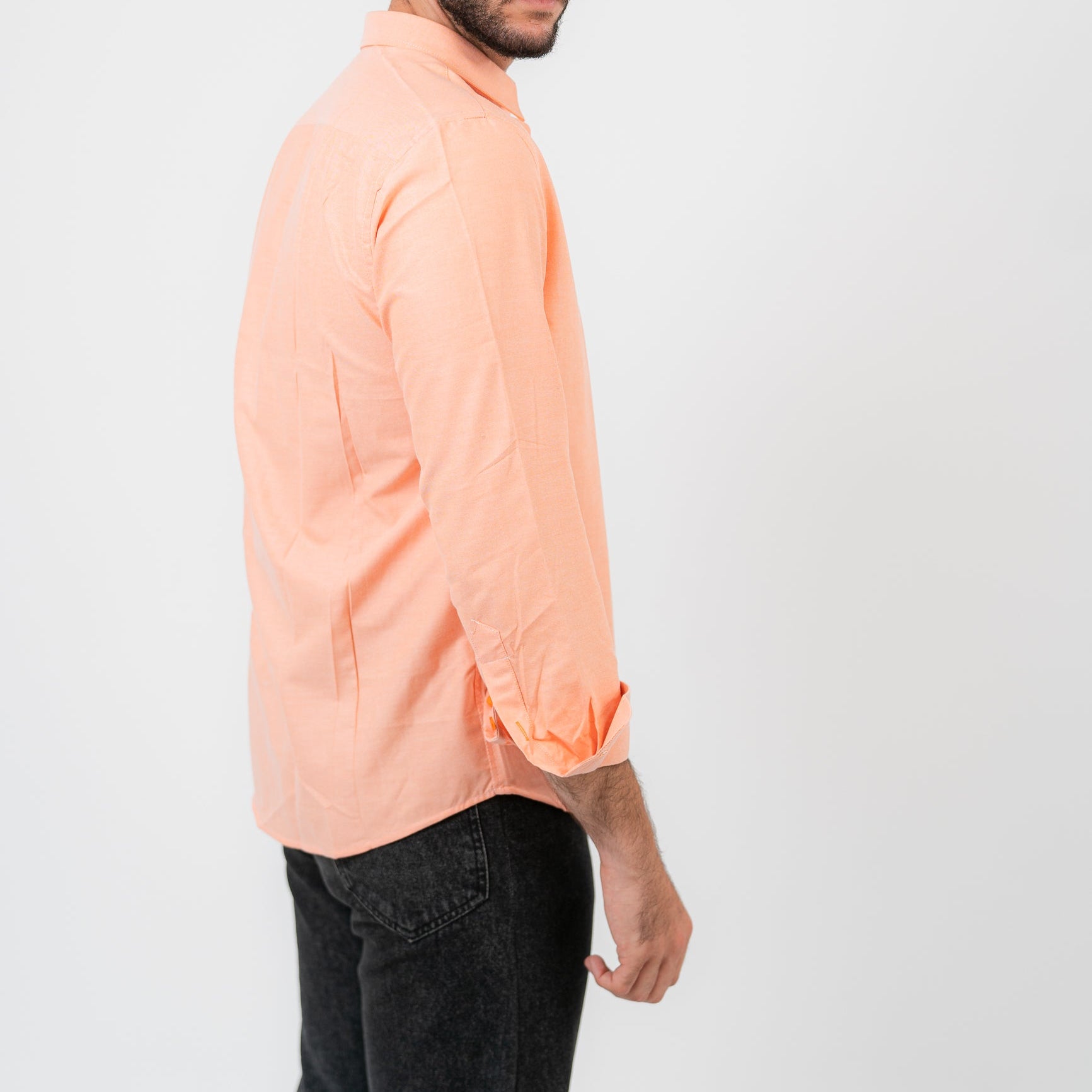 Light Salmon Long Sleeve shirt Oxford