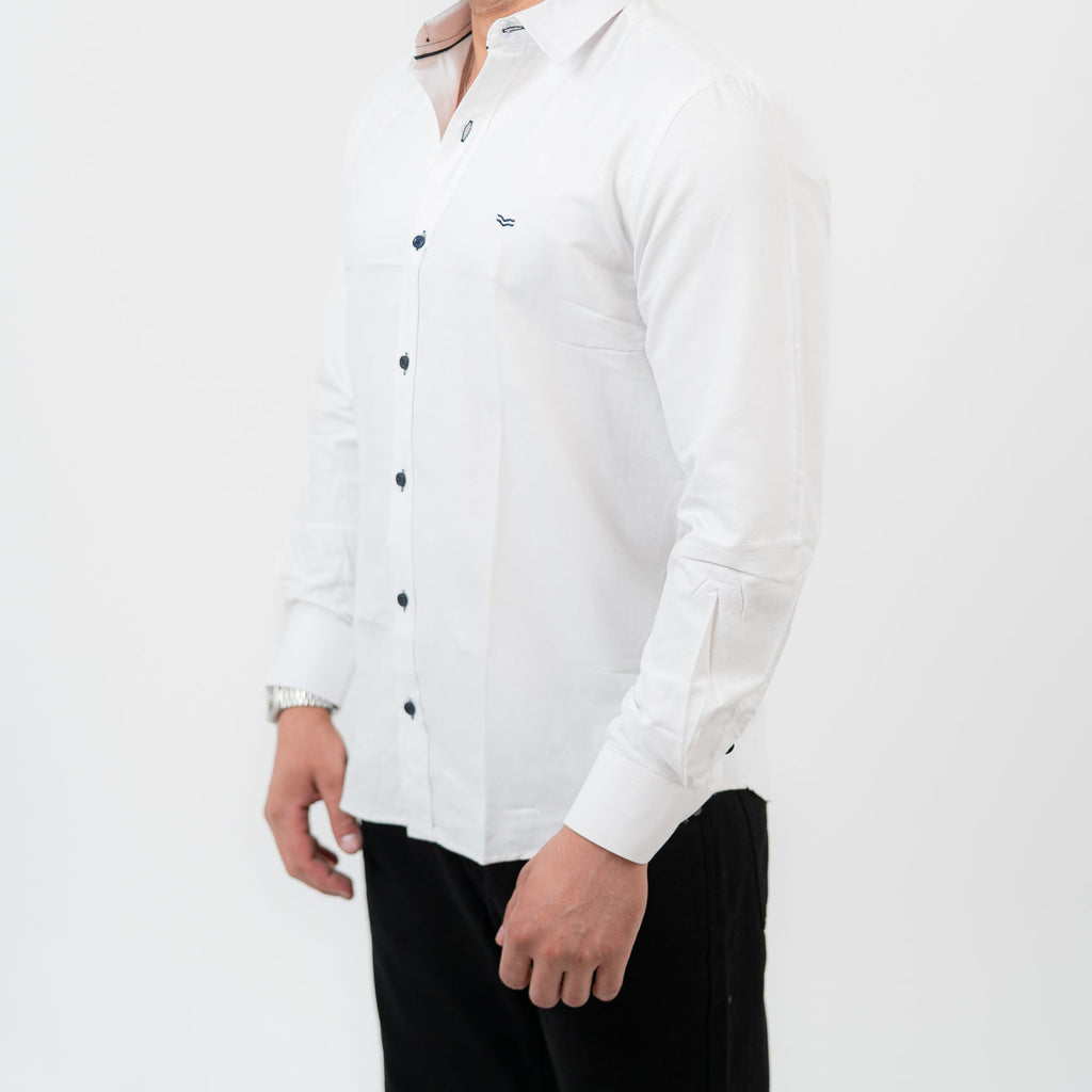 White Long Sleeve shirt Oxford
