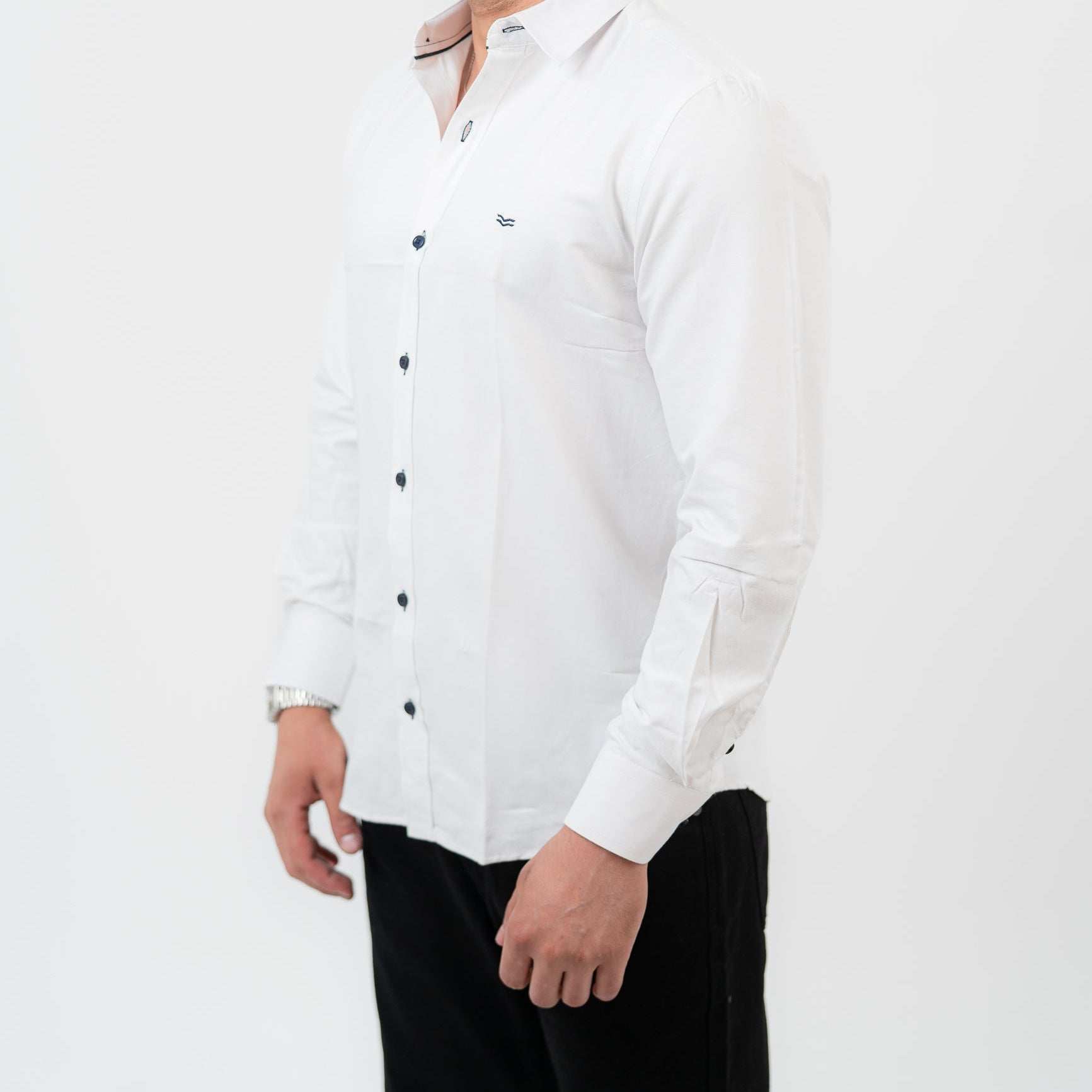 White Long Sleeve shirt Oxford