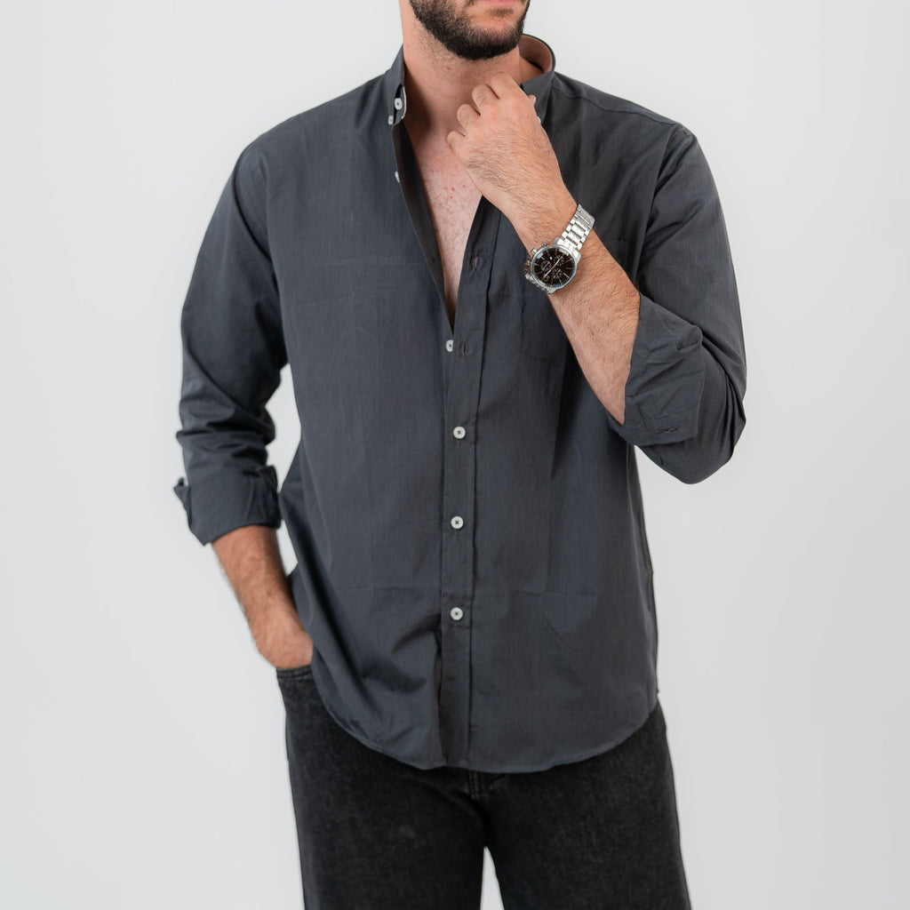 قميص بولو مخطط أخضر بأكمام طويلة - US Polo