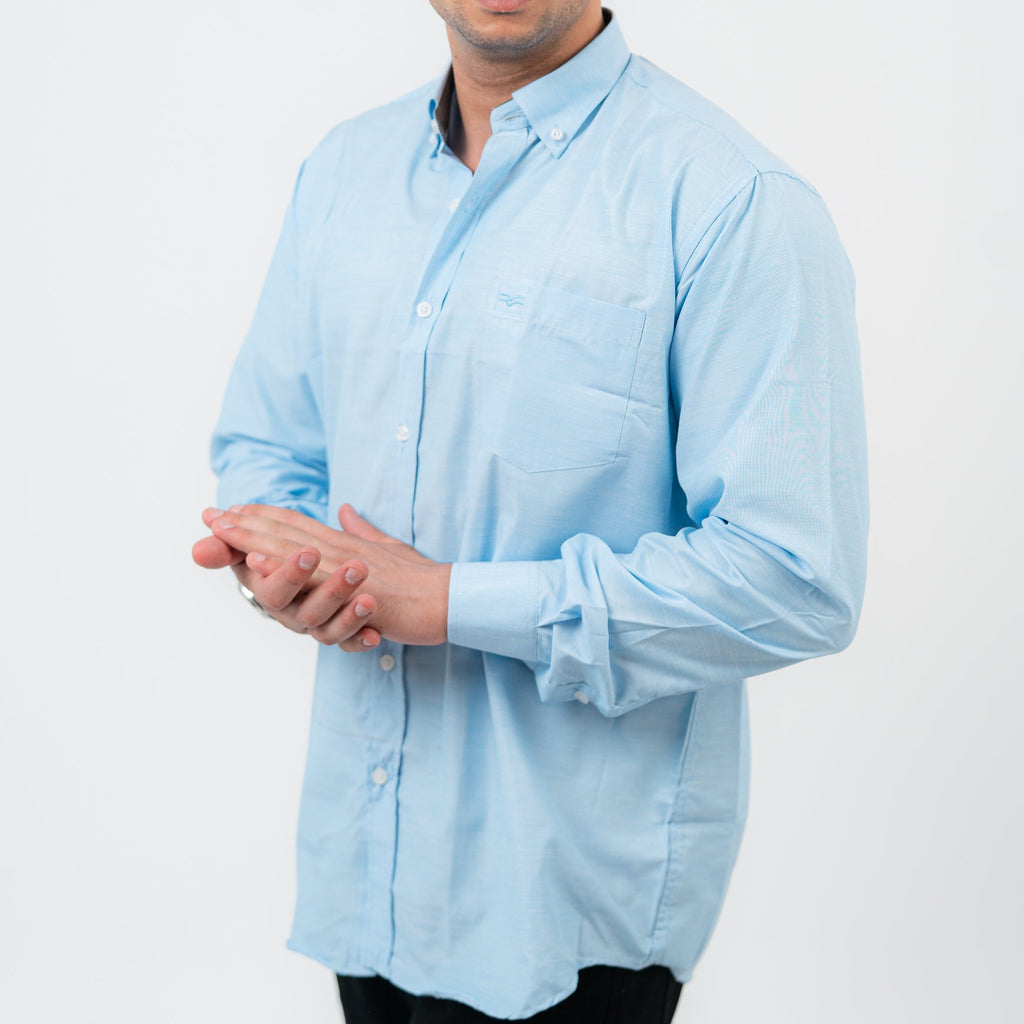 قميص بولو مخطط أخضر بأكمام طويلة - US Polo