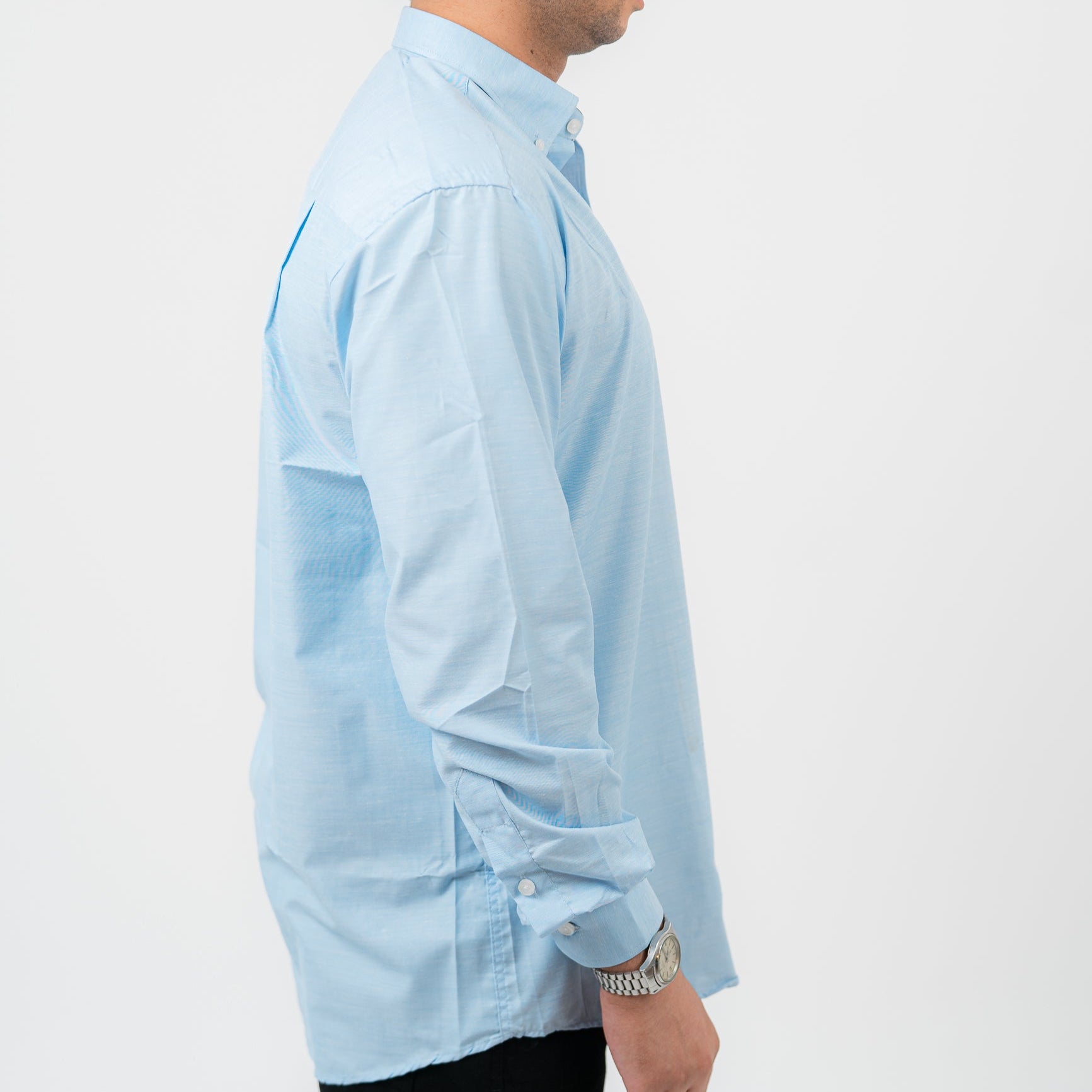 قميص بولو مخطط أخضر بأكمام طويلة - US Polo