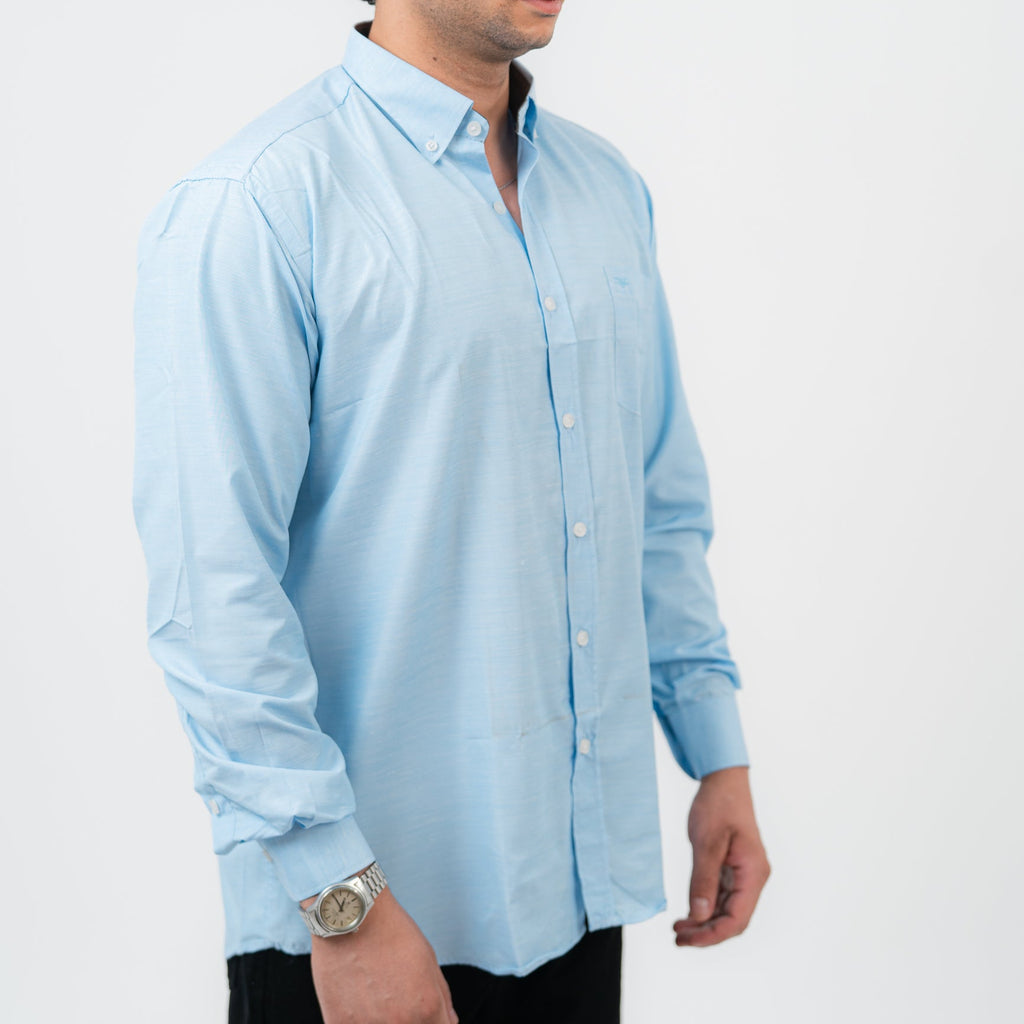 قميص بولو مخطط أخضر بأكمام طويلة - US Polo