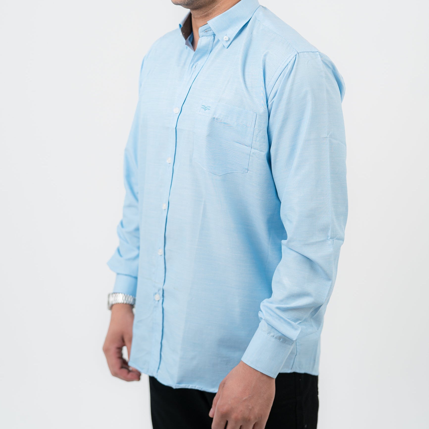 قميص بولو مخطط أخضر بأكمام طويلة - US Polo