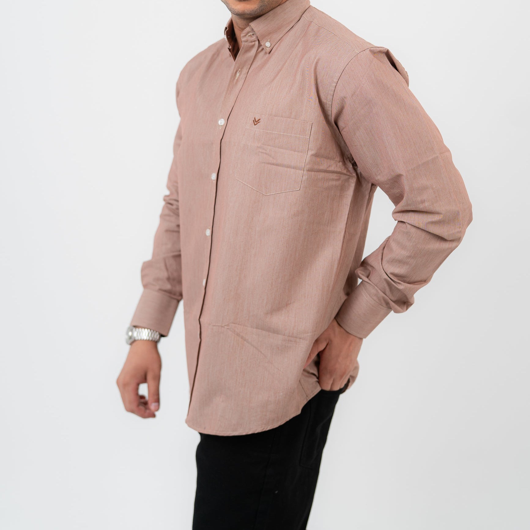 قميص بولو مخطط أخضر بأكمام طويلة - US Polo