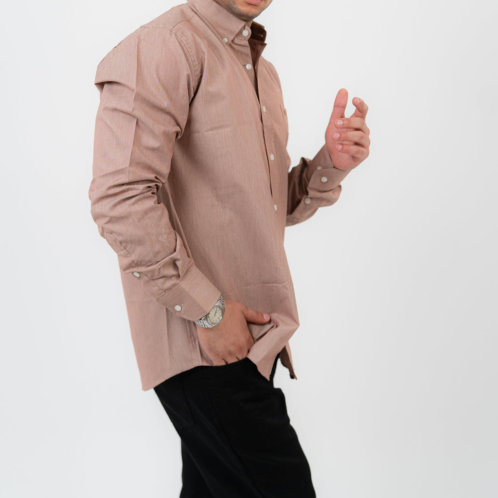 قميص بولو مخطط أخضر بأكمام طويلة - US Polo