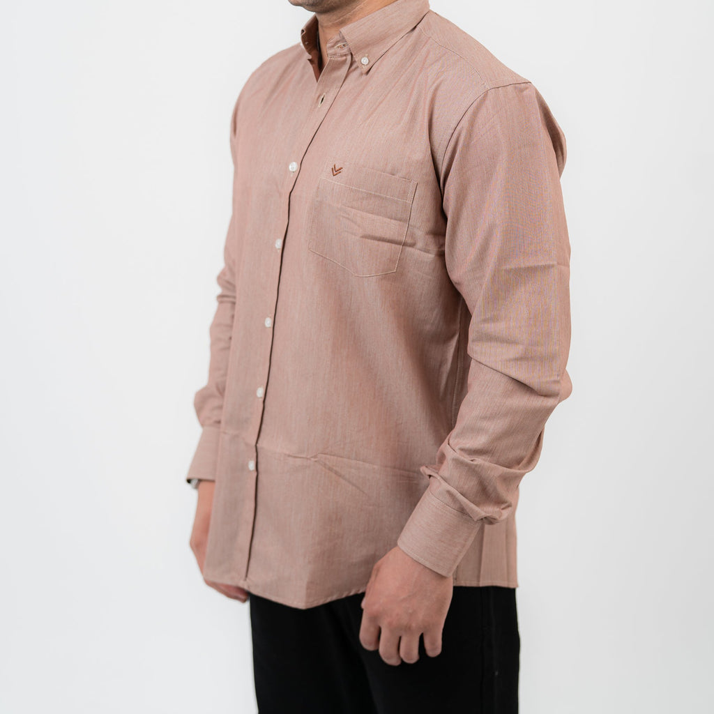 قميص بولو مخطط أخضر بأكمام طويلة - US Polo