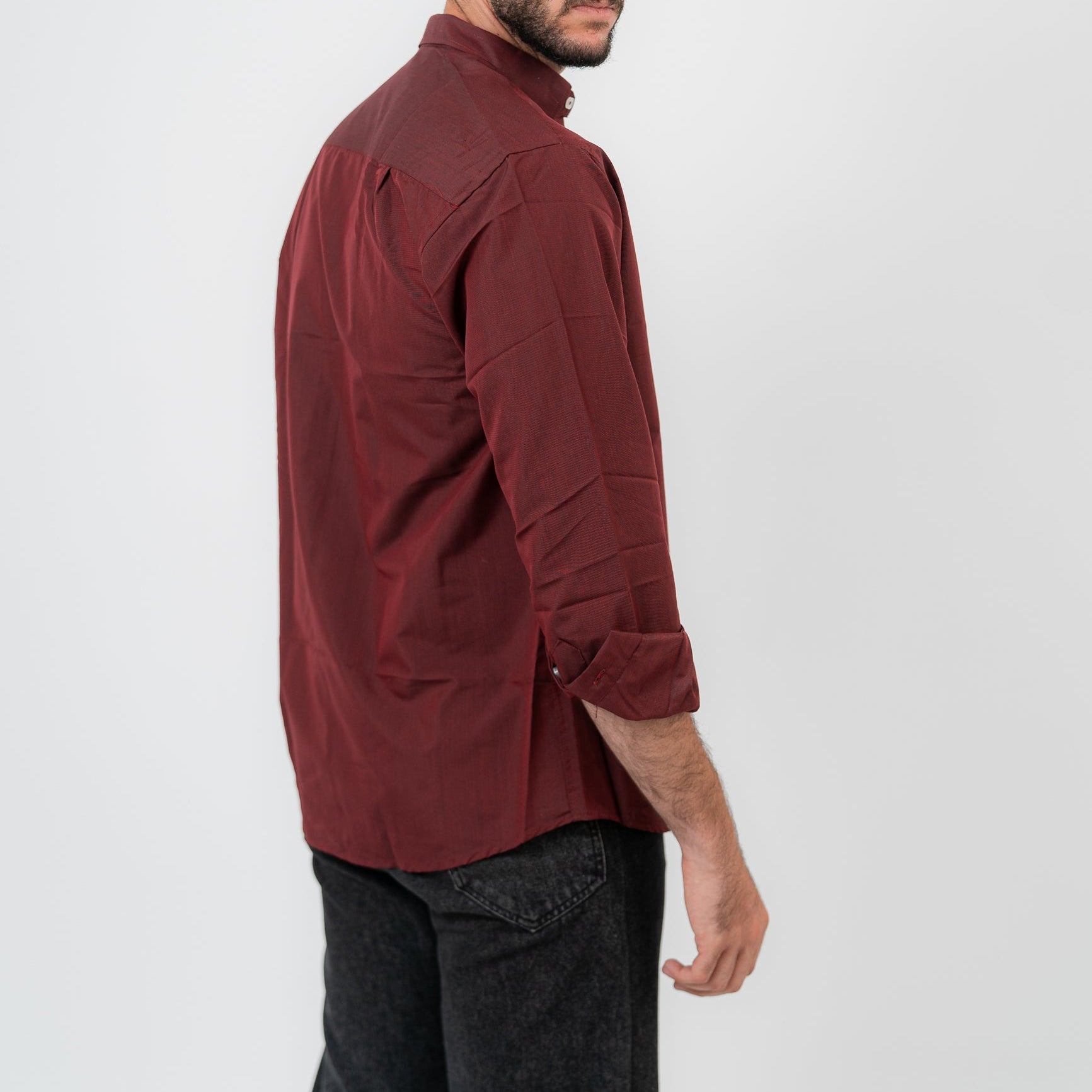 Maroon Red Long Sleeve shirt