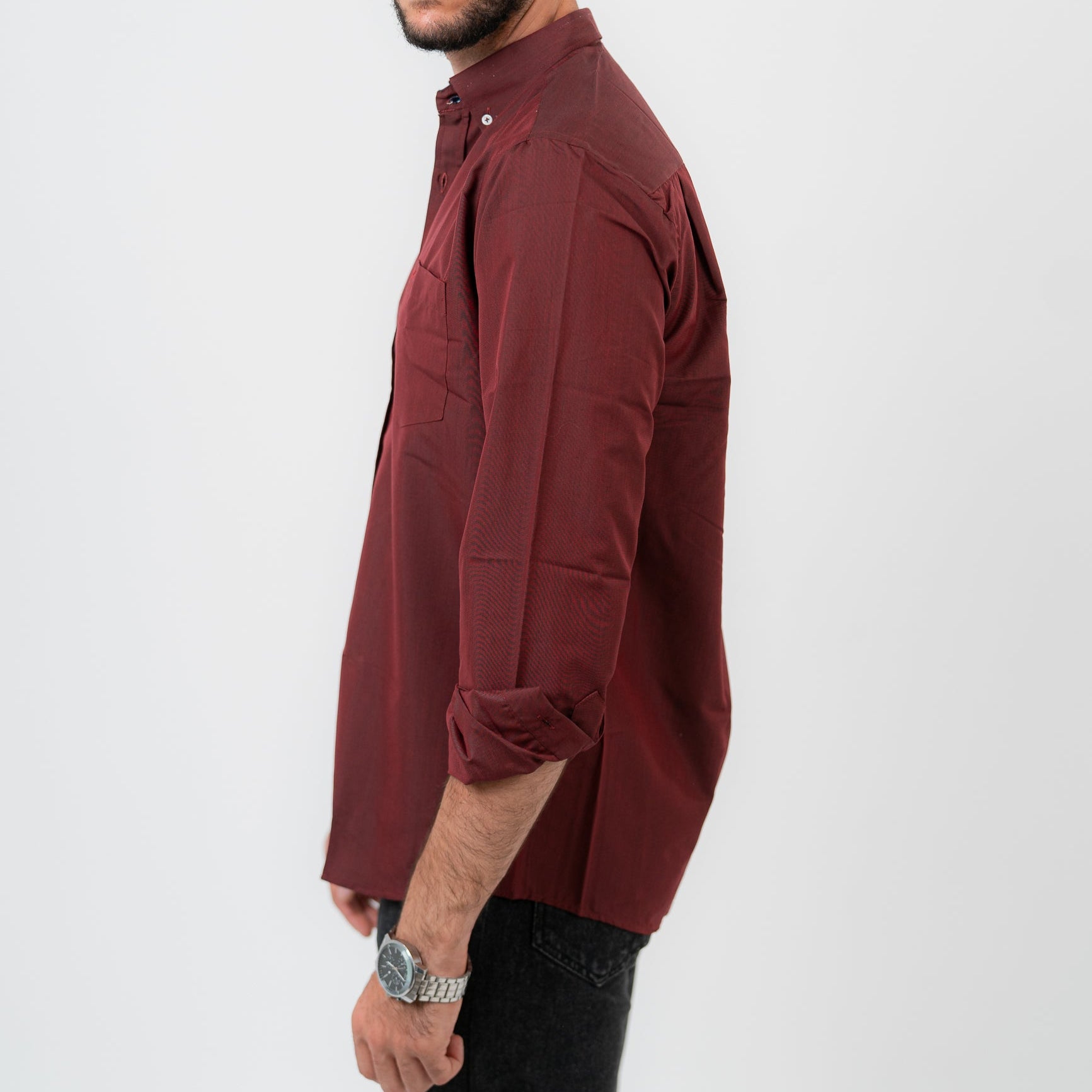 قميص بولو مخطط أخضر بأكمام طويلة - US Polo