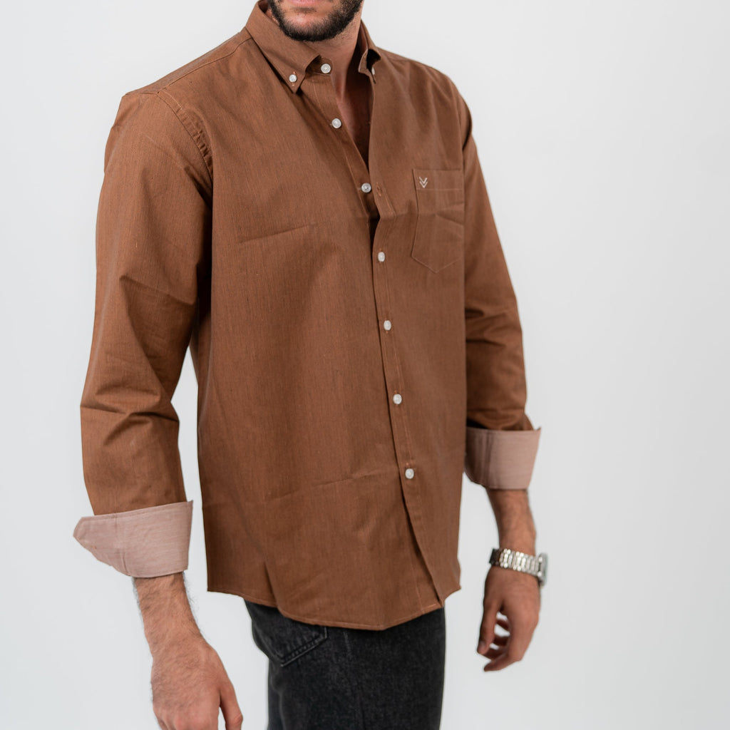 Mocha Brown Long Sleeve shirt