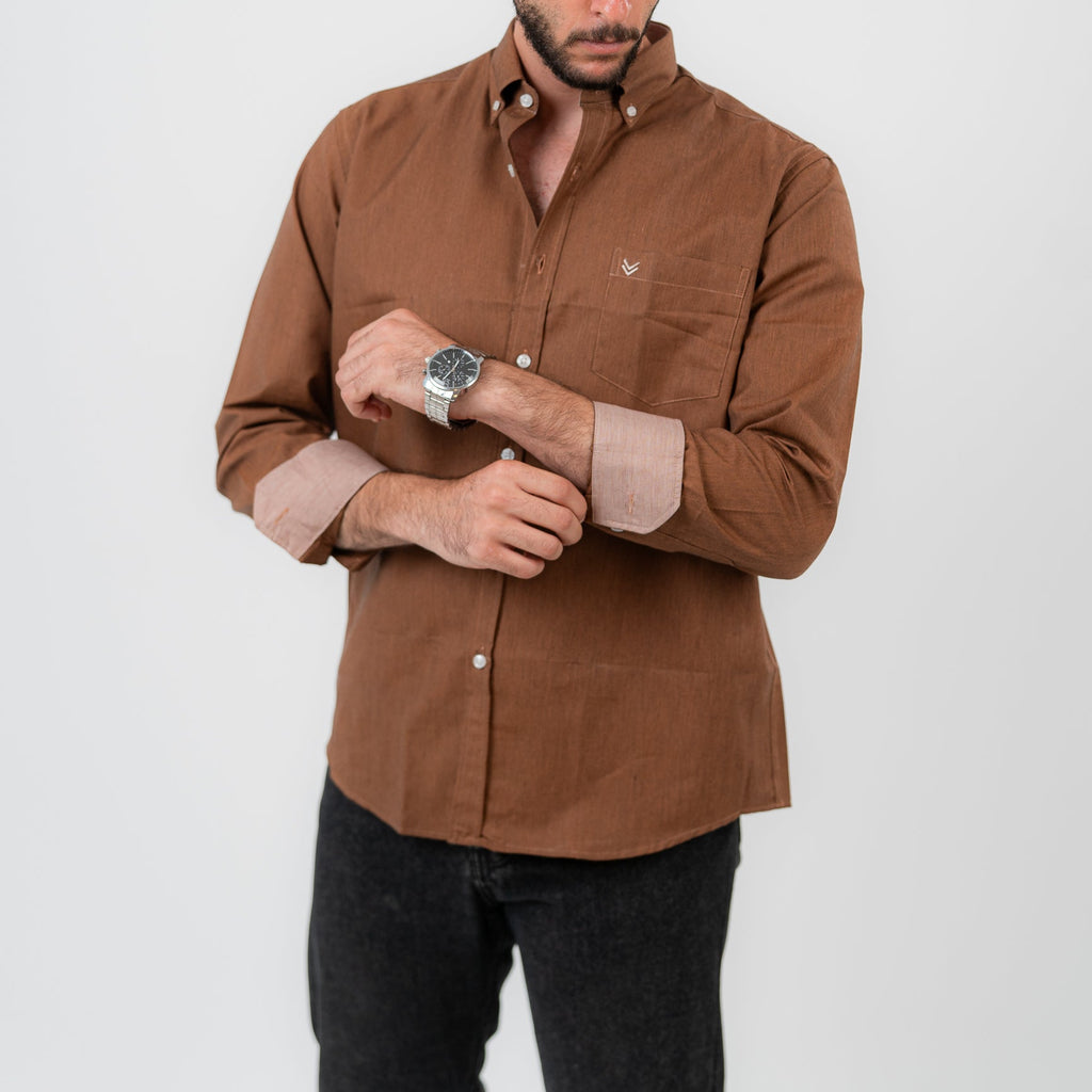 Mocha Brown Long Sleeve shirt