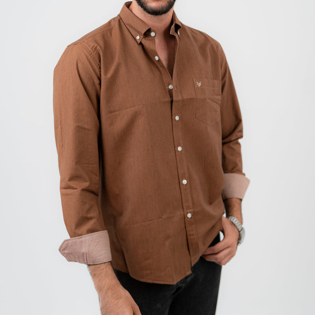Mocha Brown Long Sleeve shirt