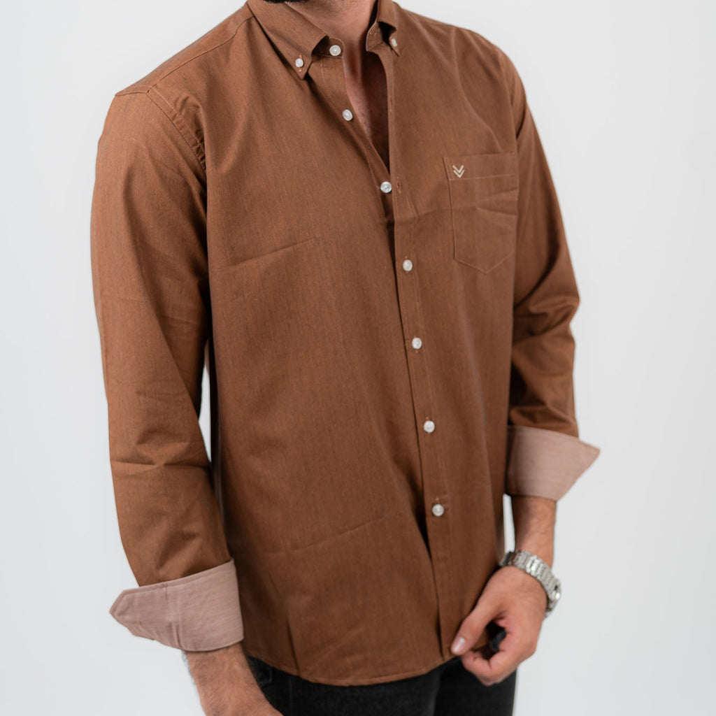 Mocha Brown Long Sleeve shirt