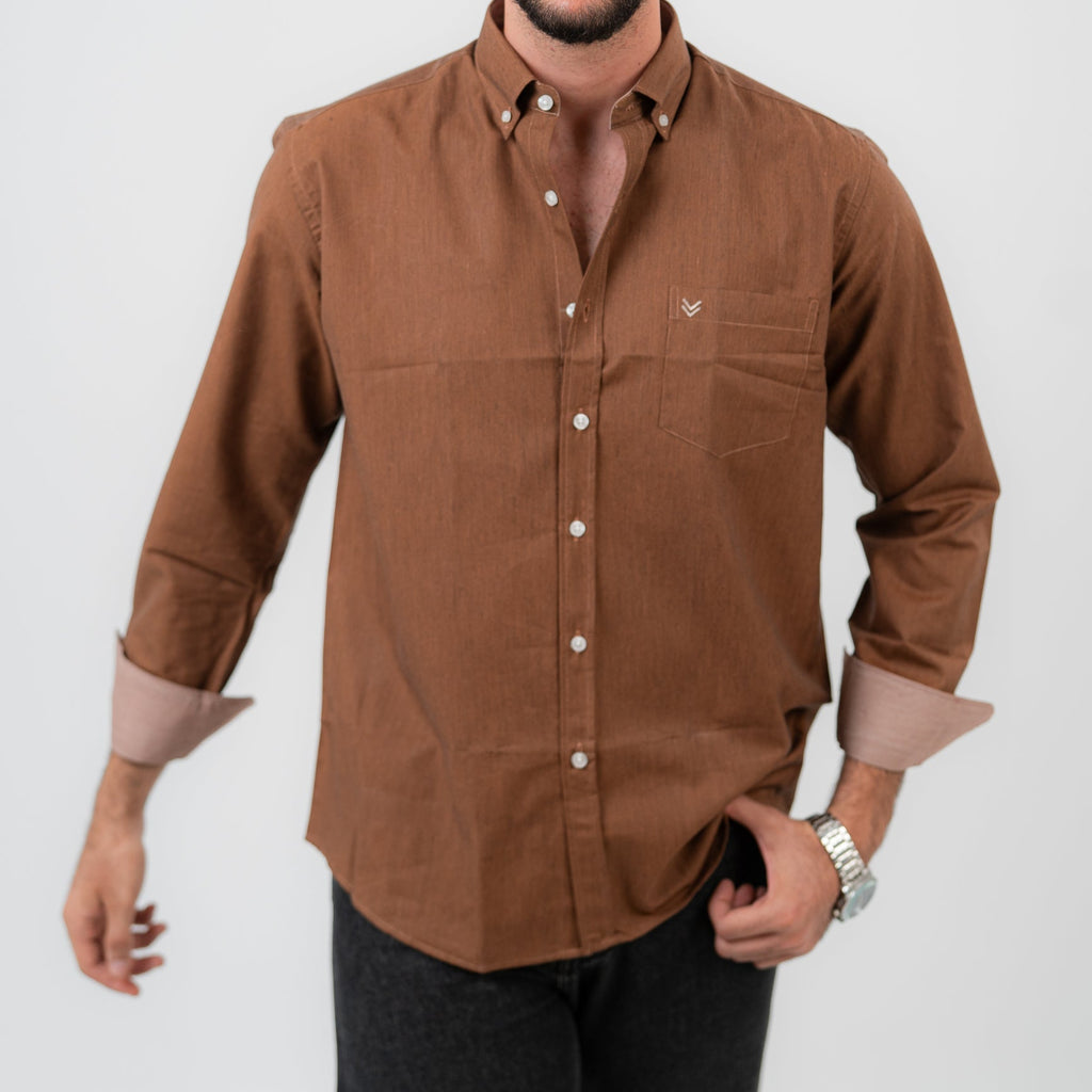 Mocha Brown Long Sleeve shirt