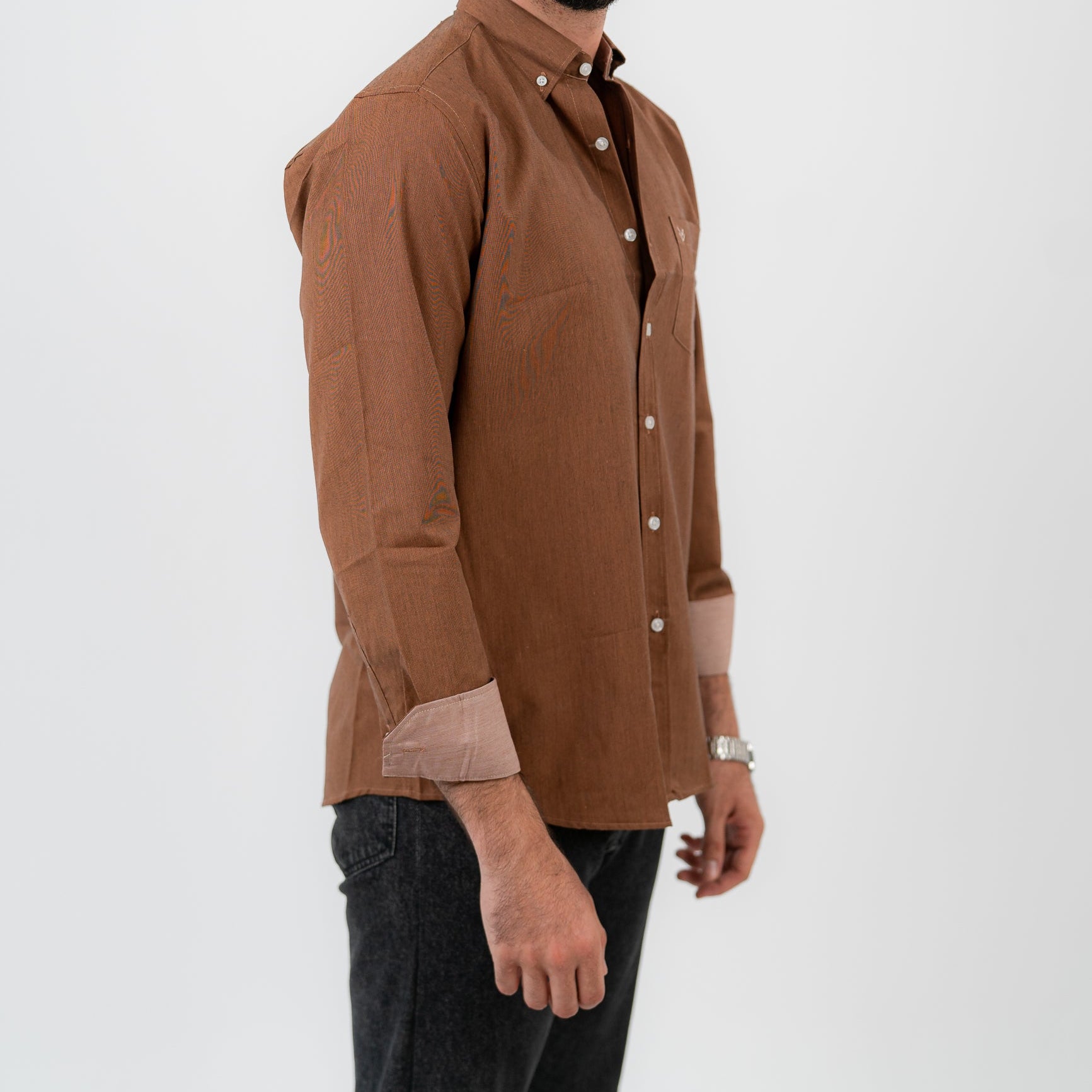 Mocha Brown Long Sleeve shirt