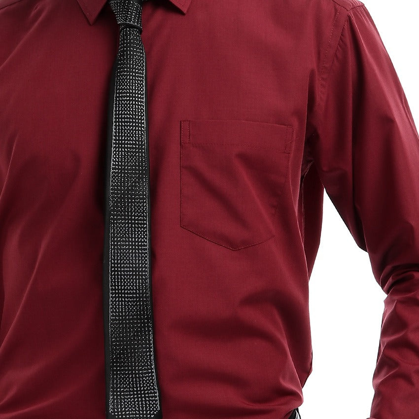 Dark Red Shirt Long Sleeve
