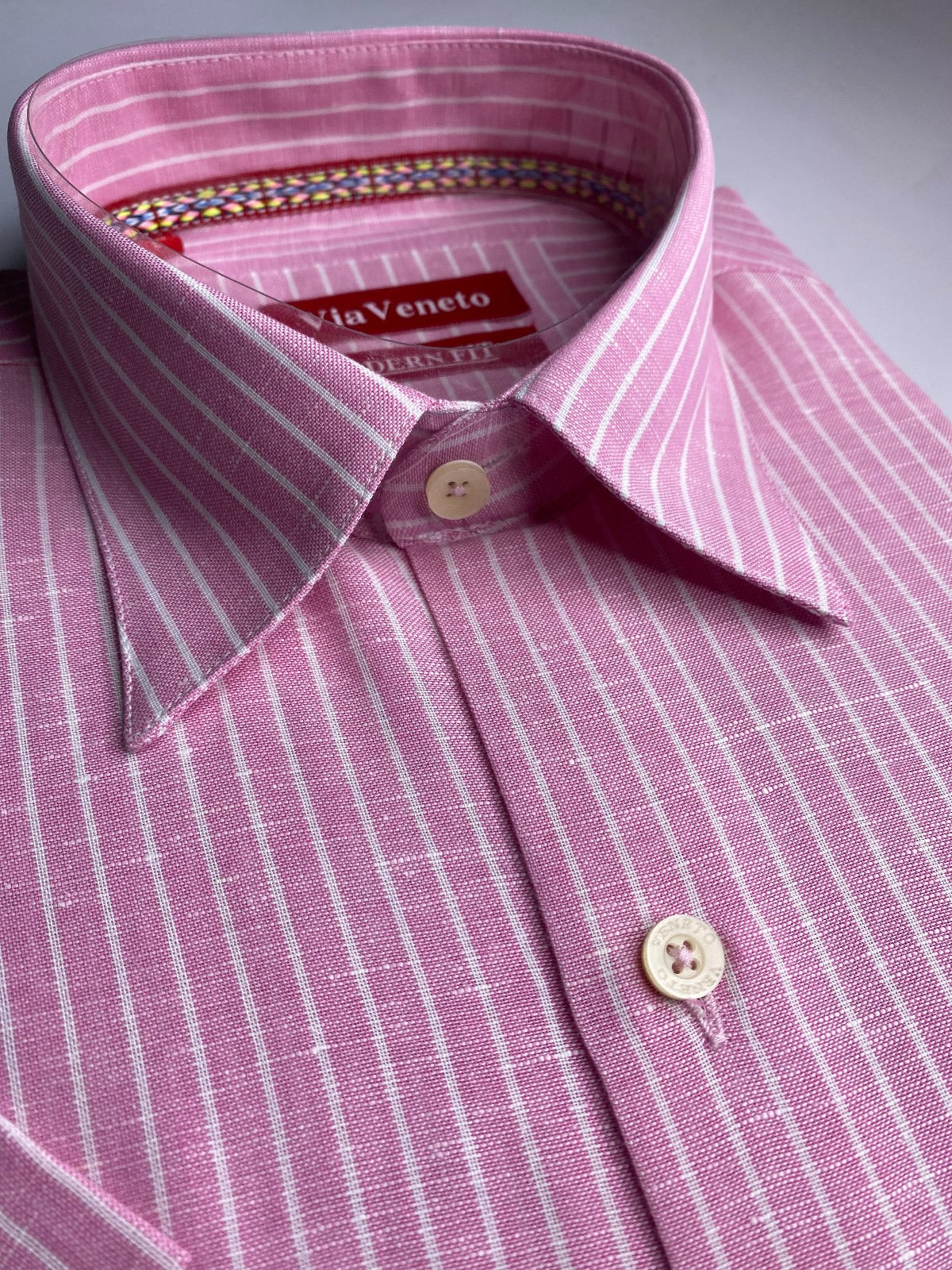Summer Striped Pink Short Sleeve shirt  134