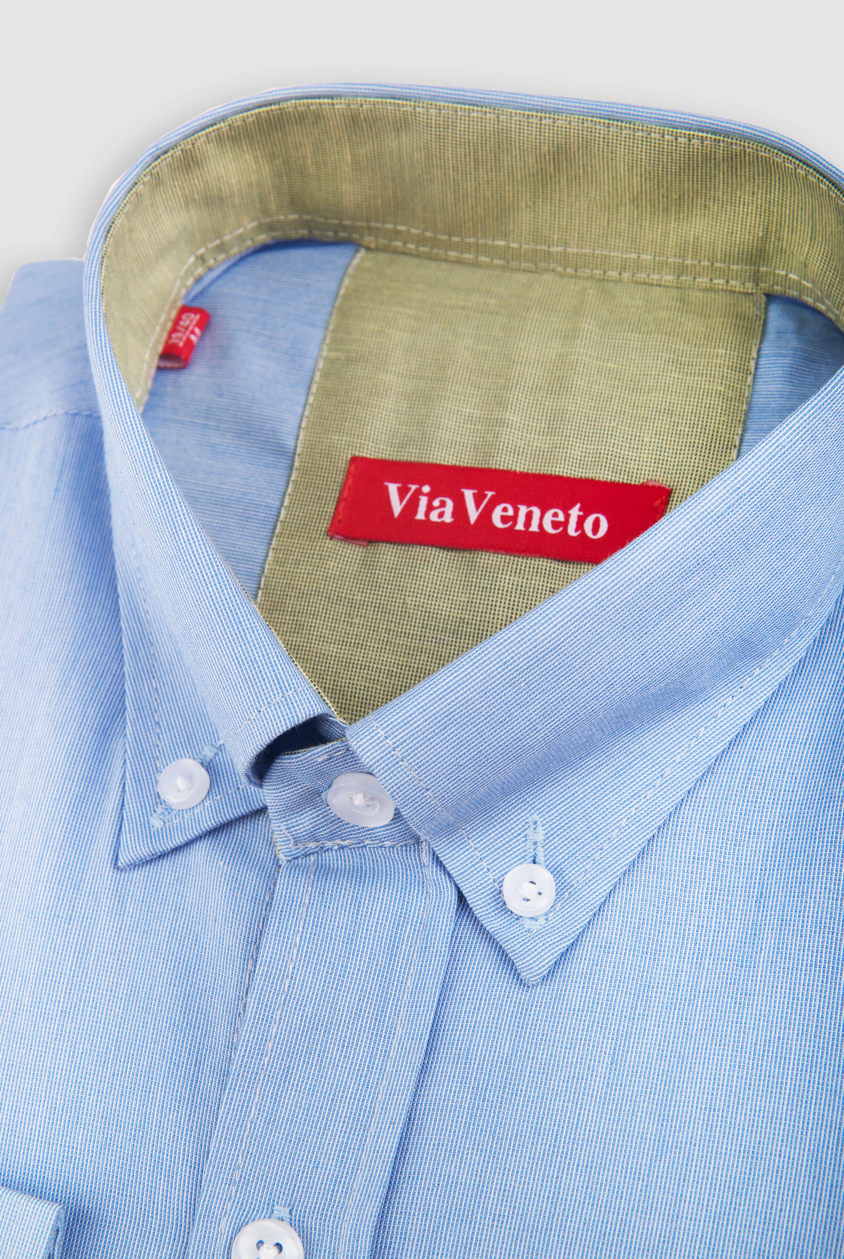 قميص بولو مخطط أخضر بأكمام طويلة - US Polo