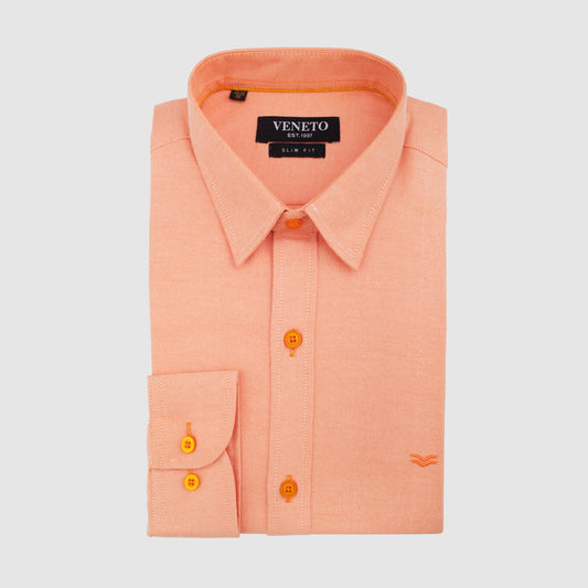 Light Salmon Long Sleeve shirt Oxford