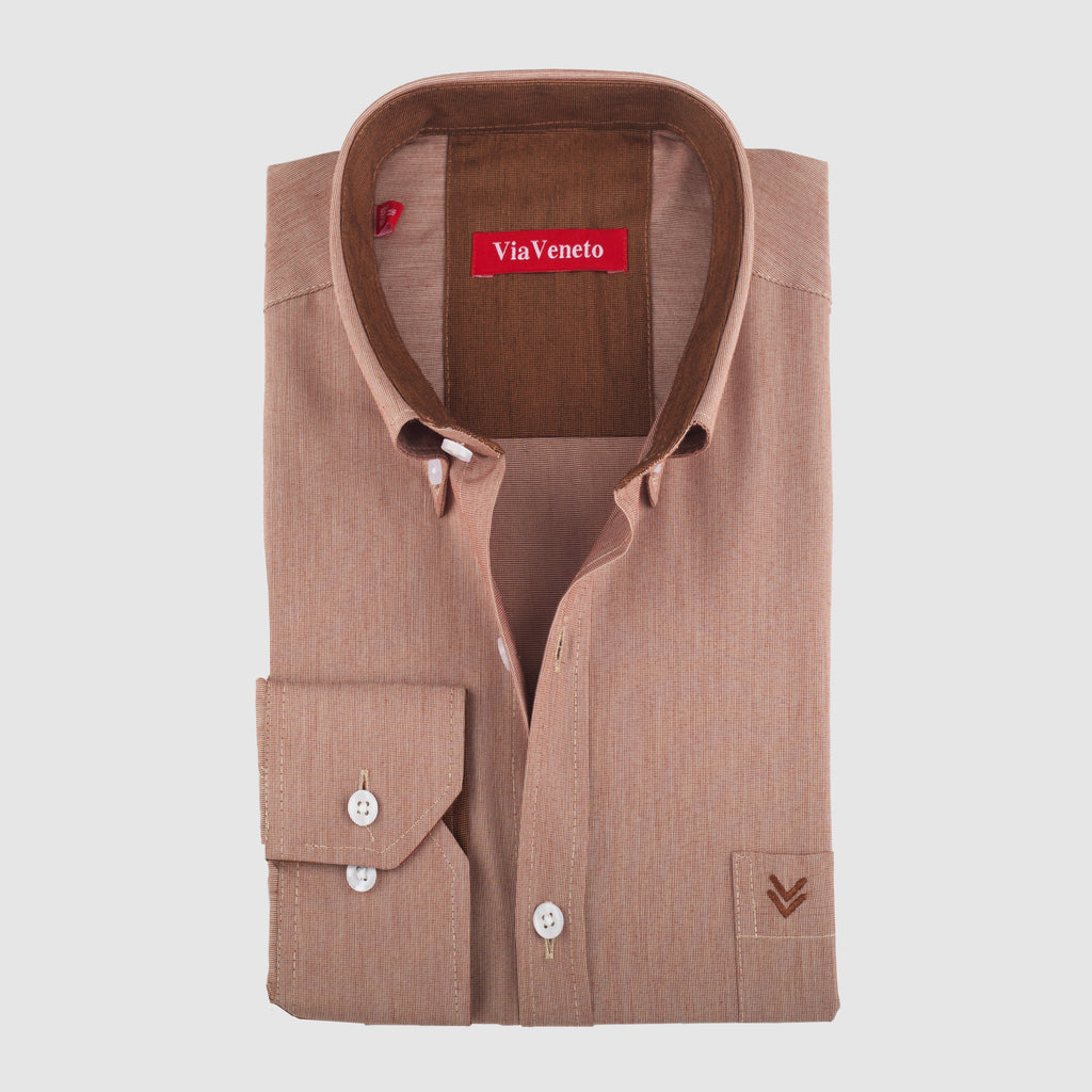 قميص بولو مخطط أخضر بأكمام طويلة - US Polo