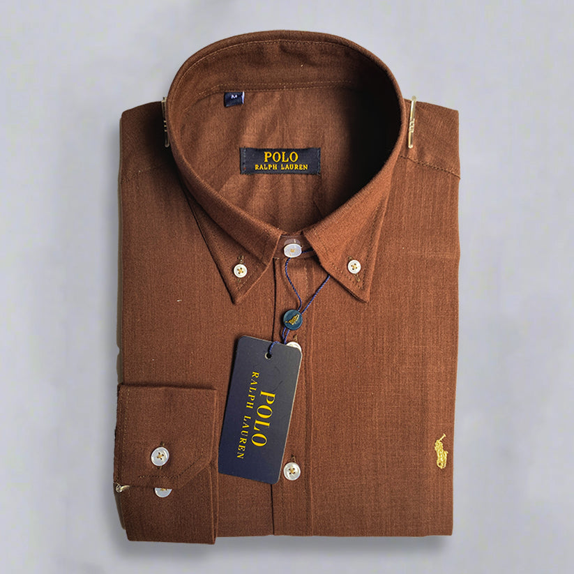 Brown Long Sleeve shirt -U.S Polo