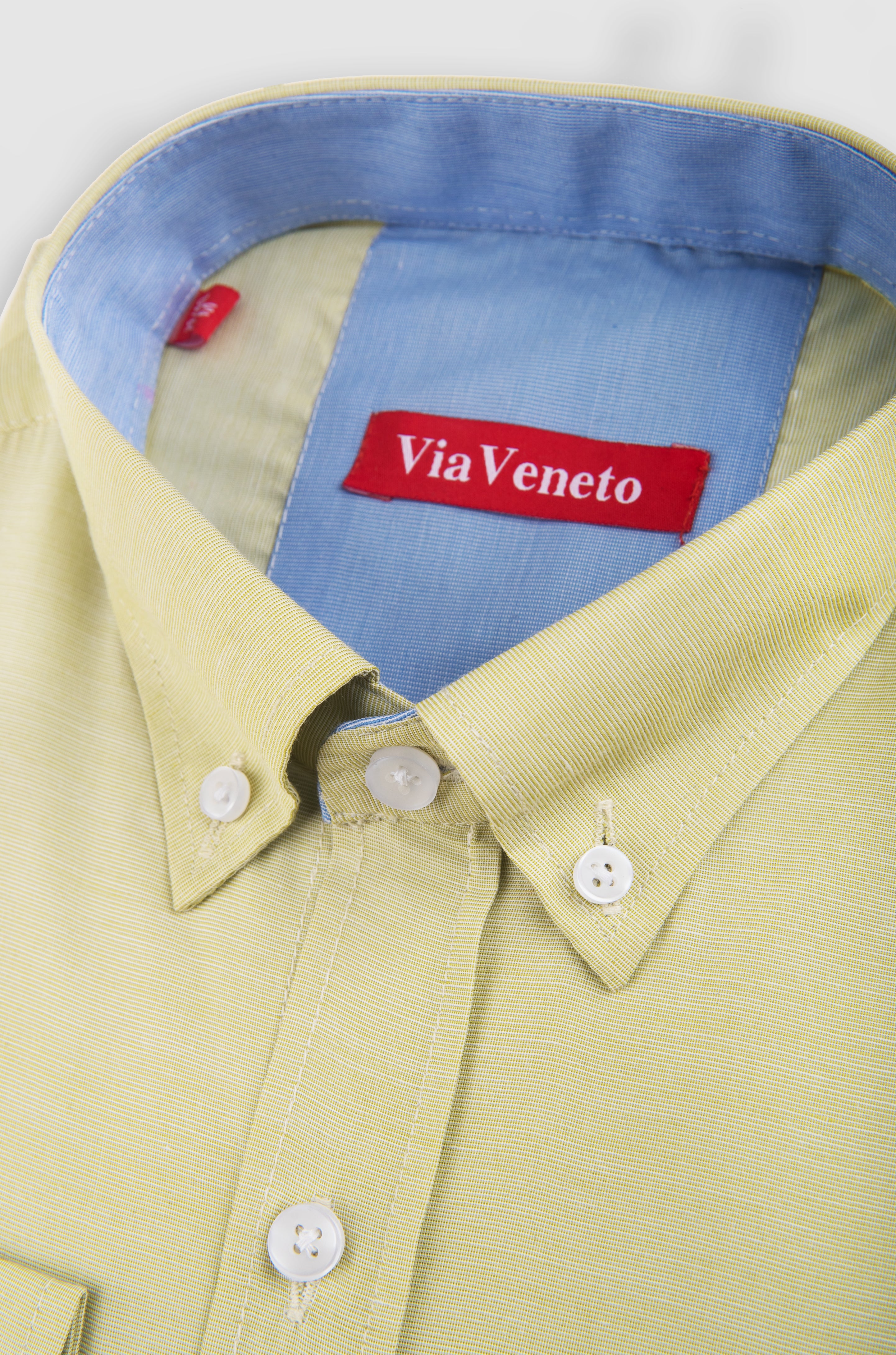 قميص بولو مخطط أخضر بأكمام طويلة - US Polo