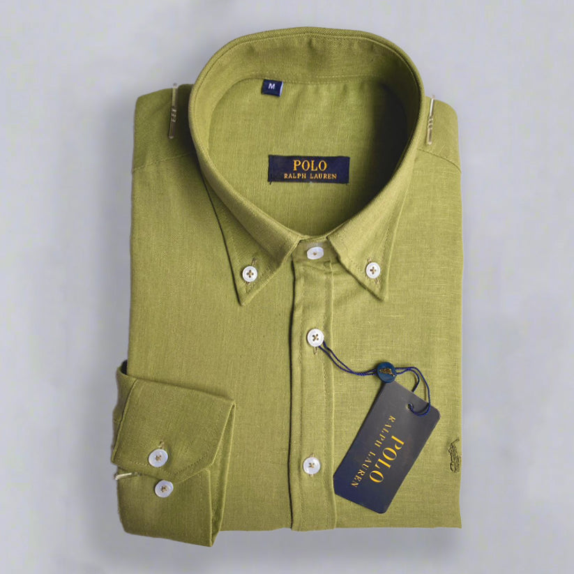 Olive Green Long Sleeve shirt -U.S Polo