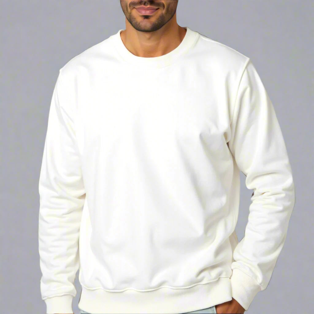 Crew neck White
