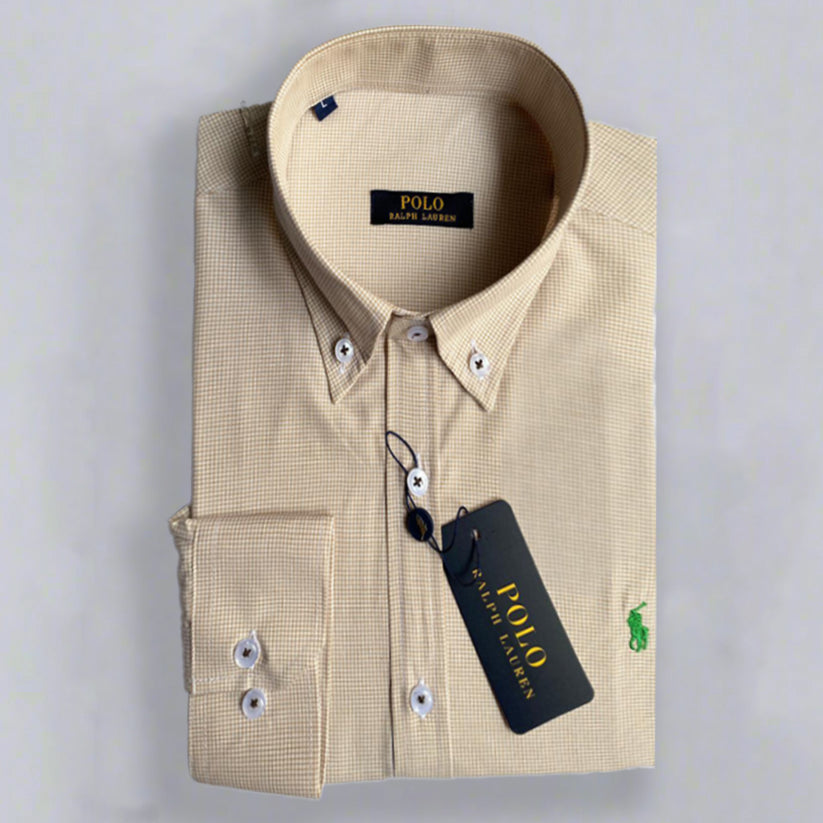 Yellow Caro Long Sleeve shirt -U.S Polo 105