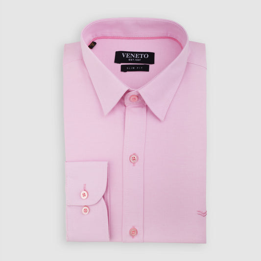 Pink Long Sleeve shirt Oxford