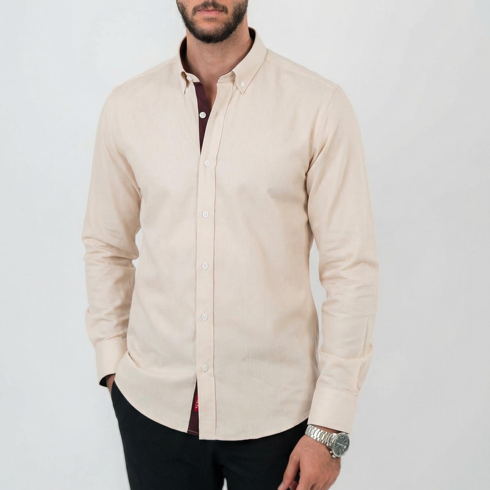 Baje Cream Long Sleeve shirt