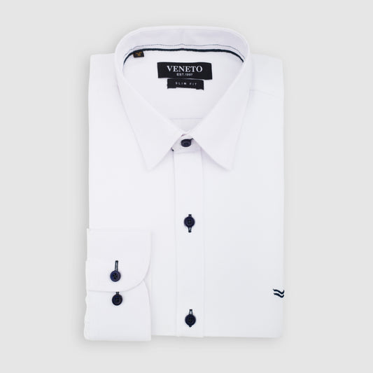 White Long Sleeve shirt Oxford