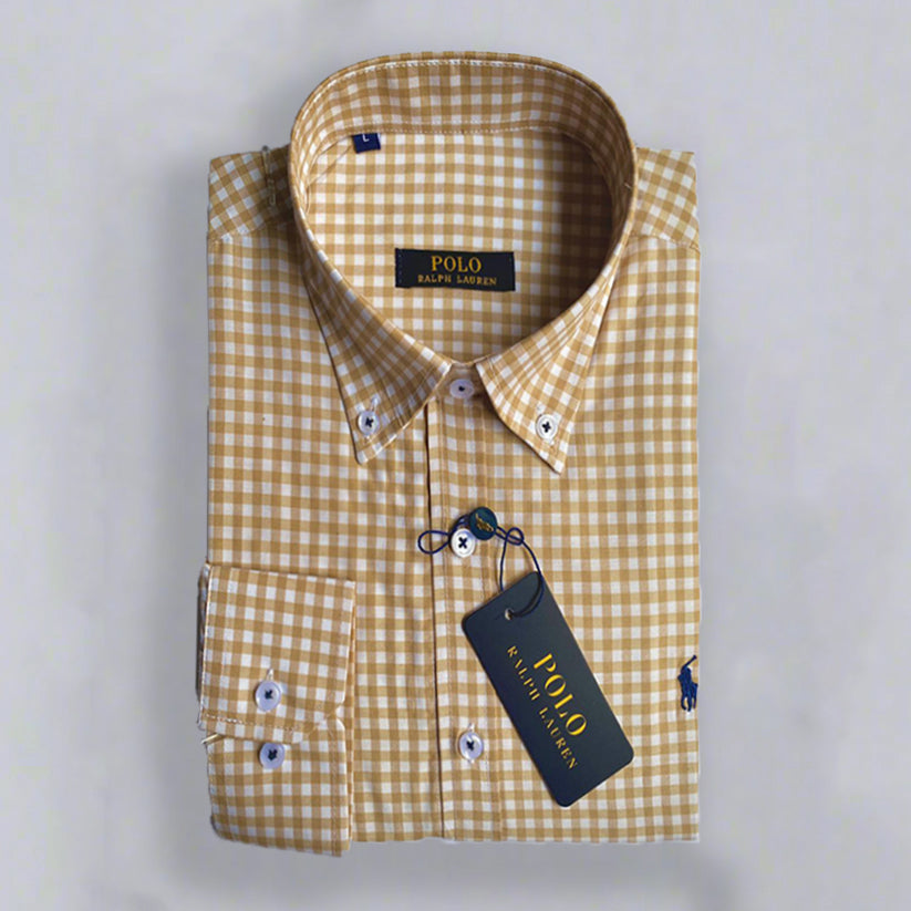 Yellow Caro Long Sleeve shirt -U.S Polo 111